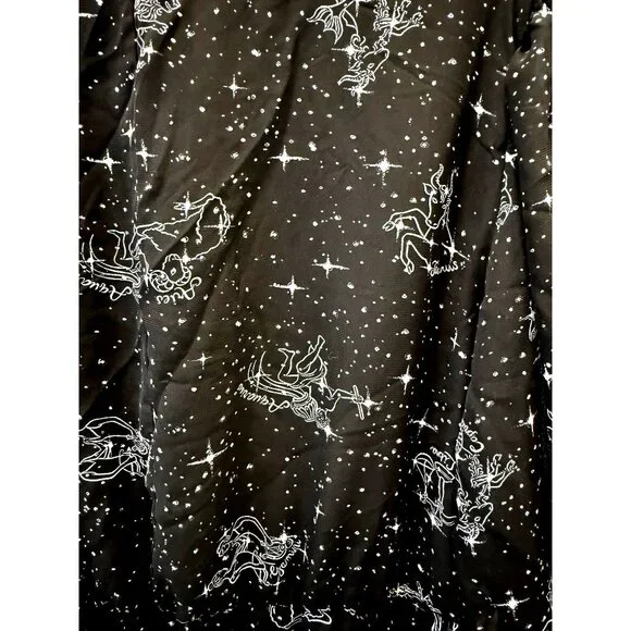 Lane Bryant Zodiac Print VNeck Blouse 18 Peplum Plus Size 18 Psychic Lightweight - Picture 8 of 8